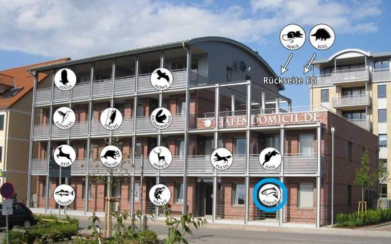 Hafendomicil Appartement Wh01 - Forelle Waren  Eksteriør billede